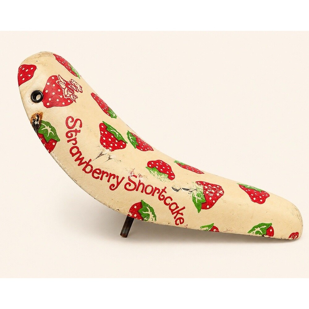 Vintage Strawberry Shortcake Bike Seat Saddle Rare 1980s Kids Bicycle BMX